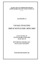 Văn hóa tín ngưỡng thời óc eo ở gò tháp   đồng tháp    