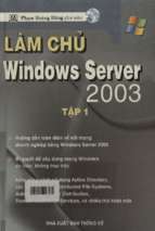 Làm chủ windows server 2003 – tập 1.