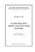 Xã hội nhật bản trước cải cách taika (năm 646)    