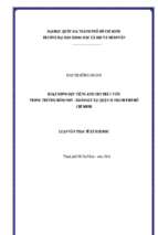 Hoạt động dạy tiếng anh cho trẻ 5 tuổi trong trường mầm non   khảo sát tại quận 10 thành phố hồ chí minh    