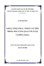 Linga, yoni, linga   yoni ở cát tiên trong mối tương quan với ấn độ và đông nam á    
