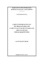 Ly hôn ở người theo đạo tin lành tiến trình quyết định ly hôn và những lý giải từ góc độ người trong cuộc (nghiên cứu tại một số quận trên địa bàn thành phố hồ chí minh)    