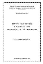 Phương thức biểu thị ý nghĩa cảm thán trong tiếng việt và tiếng khmer    
