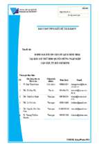 đánh giá rủi ro cho du lịch sinh thái tại khu dự trữ sinh quyển rừng ngập mặn cần giờ, thành phố hồ chí minh    