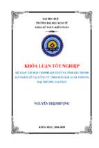 Kế toán tập hợp chi phí sản xuất và tính giá thành sản phẩm gỗ tại công ty tnhh mtv sản xuất và thương mại trương gia phát