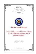 Nâng cao hiệu quả thu hút khách hàng thông qua các kênh bán hàng trực tuyến tại khách sạn êmm huế