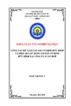Công tác kế toán tài sản cố định hữu hình và hiệu quả sử dụng tài sản cố định hữu hình tại công ty scavi huế