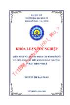 Kiểm soát nội bộ chu trình cấp bảo hiểm xe cơ giới (oto) thu tiền khách hàng tại công ty bảo hiểm pvi huế