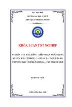 Nghiên cứu khả năng chấp nhận ngân hàng số của khách hàng cá nhân tại ngân hàng đông á chi nhánh huế