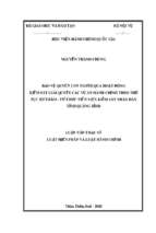 Bảo vệ quyền con người qua hoạt động kiểm sát giải quyết vụ án hành chính theo thủ tục sơ thẩm   từ thực tiễn viện kiểm sát nhân dân tỉnh quảng bình