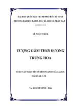 Tượng gốm thời đường trung hoa    