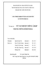 Từ vay mượn tiếng ả rập trong tiếng indonesia    