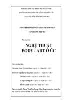 Nghệ thuật body   art ở úc    