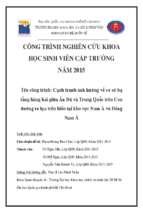 Cạnh tranh ảnh hưởng về cơ sở hạ tầng hàng hải giữa ấn độ và trung quốc trên con đường tơ lụa trên biển tại khu vực nam á và đông nam á    