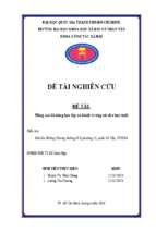 Nâng cao kĩ năng học tập và hành vi ứng xử cho học sinh (điển cứu mái ấm hướng dương, đường số 6, phường 15, quận gò vấp, tphcm)    