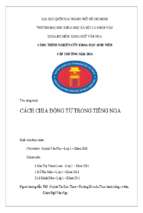 Cách chia động từ trong tiếng nga    