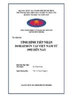 Tình hình tiếp nhận doraemon tại việt nam từ 1992 đến nay    