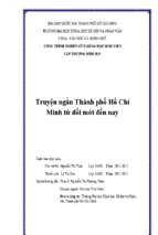 Truyện ngắn thành phố hồ chí minh từ đổi mới đến nay    