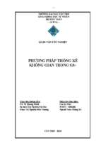Luận văn tốt nghiệp phương pháp thống kê không gian trong gs+