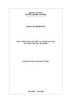 Phát triển năng lực hợp tác trong dạy học toán học cho học sinh lớp 4.