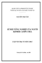 Lễ hội nông nghiệp của người khmer campuchia    