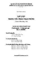Lập luận trong tiểu phẩm trào phúng (trên cứ liệu tiếng việt)    