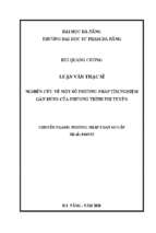 Nghiên cứu về một số phương  pháp tìm nghiệm gần đúng của phương trình phi tuyến.