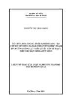 Tổ chức hoạt động trải nghiệm sáng tạo chủ đề “sử dụng năng lượng tiết kiệm” nhằm bồi dưỡng năng lực giải quyết vấn đề thực tiễn cho học sinh lớp 9 thcs.