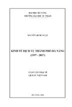 Kinh tế dịch vụ thành phố đà nẵng (1997 2017).