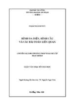 Hình đa diện, hình cầu và các bài toán liên quan.