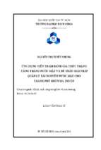 ứng dụng viễn thám đánh giá thực trạng căng thẳng nước mặt và đề xuất giải pháp quản lý tài nguyên nước mặt cho thành phố buôn ma thuột 