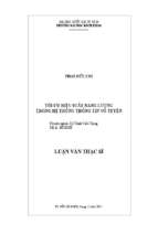 Tối ưu hiệu suất năng lượng trong hệ thống thông tin vô tuyến