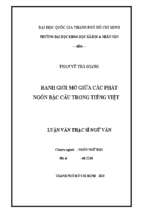 Ranh giới mờ giữa các phát ngôn bậc câu trong tiếng việt    