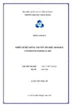 Thiết kế hệ thống truyền tín hiệu sinh học với photon particle kit