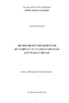 Thu nhận tri thức tiếp thị để đổi mới một nghiên cứu từ các công ty liên doanh quốc tế (ijvs) ở việt nam 