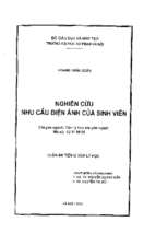 Nghiên cứu nhu cầu điện ảnh của sinh viên    