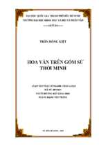 Hoa văn trên gốm sứ thời minh    