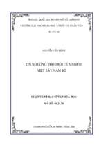 Tín ngưỡng thờ trời của người việt tây nam bộ    
