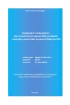 Development communication how is it used by international ngos in vietnam   exploratory research into the cases of oxfam and snv    m.a. 