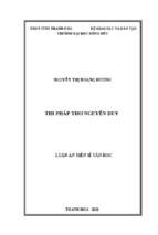 Thi pháp thơ nguyễn duy. (nguyen duy poetry versification)