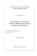 Phân tích nội lực sàn tầng hầm trong quá trình thi công tầng hầm bằng phương pháp top down