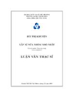 Xấp xỉ nửa nhóm nhỏ nhất 