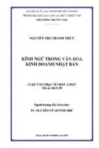 Kính ngữ trong văn hóa kinh doanh nhật bản    