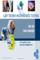 Trắc nghiệm oop (lập trình hướng đối tượng) có đáp án