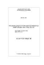 ứng dụng quản lý vòng đời sản phẩm vào thiết kế máy gia công gỗ cnc