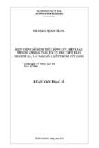 Hiệu chỉnh mô hình thủy động lực, biện luận phương án khai thác tối ưu cho tập x tầng miocene hạ, tây nam mỏ y, bồn trũng cửu long