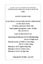 ẩn dụ trong văn bản diễn thuyết chính trị mỹ và việc dịch ẩn dụ từ tiếng anh sang tiếng việt    