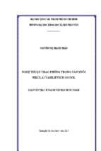 Nghệ thuật trào phúng trong văn xuôi nikolai vasilievich gogol    