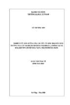 Nghiên cứu ảnh hưởng của các yếu tố sinh thái đến sinh trưởng của cây sachi (plukenetia volubilis l.) trồng tại xã hòa khương huyện hòa vang, thành phố đà nẵng