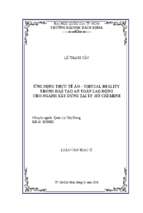 ứng dụng thực tế ảo   virtual reality trong đào tạo an toàn lao động cho ngành xây dựng tại tp. hồ chí minh